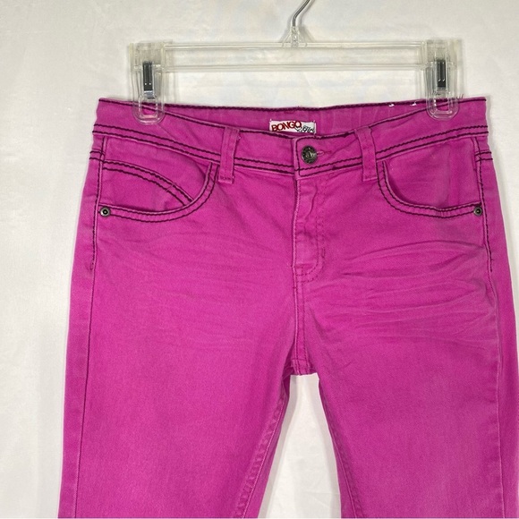 Bongo Girls Vintage Magenta Straight Leg Mid Rise Jeans - Picture 2 of 8